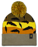 BROWN TROUT FLOAT FISHING WINTER POM HAT