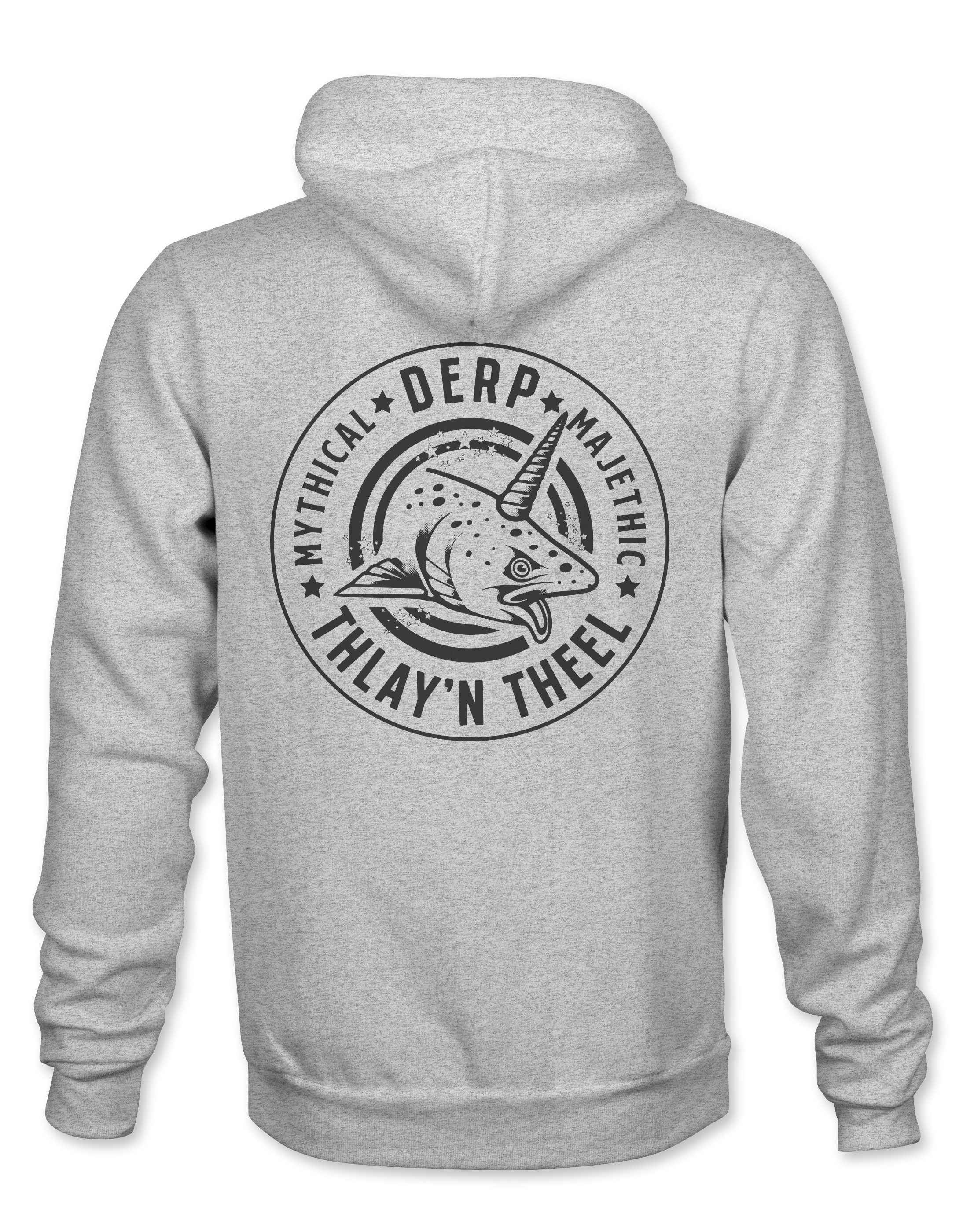 DERP CHARCOAL HOODIE – SLAY'N STEEL CO.