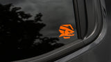 SMALL ORANGE BADGE DECAL