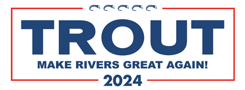 TROUT '24 CAMPAIGN  MINI-BUMPER STICKER