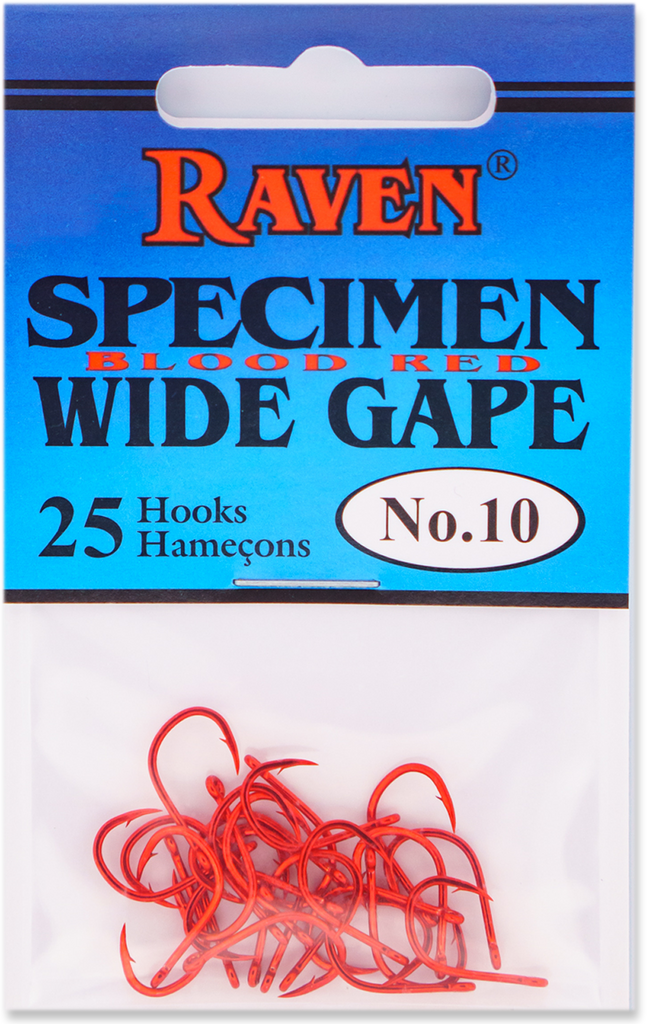 Raven Wide Gape Specimen Hooks 8